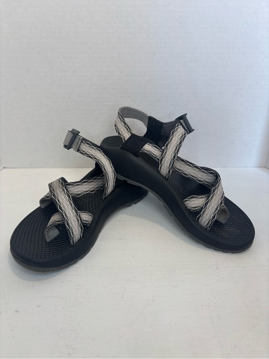 Chaco Shoes - Chaco Women's Z/2 Classic Sandals Black with Gray Diagonal Stripes size 5